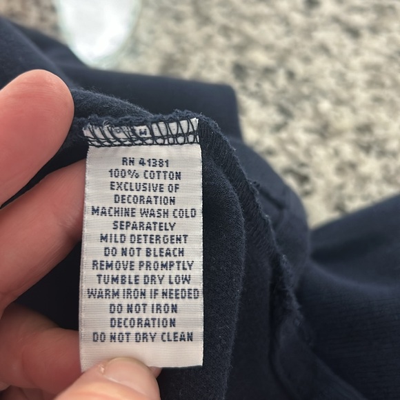 POLO RALPH LAUREN MENS NAVY QUARTER ZIP SIZE LARGE - Picture 8 of 9